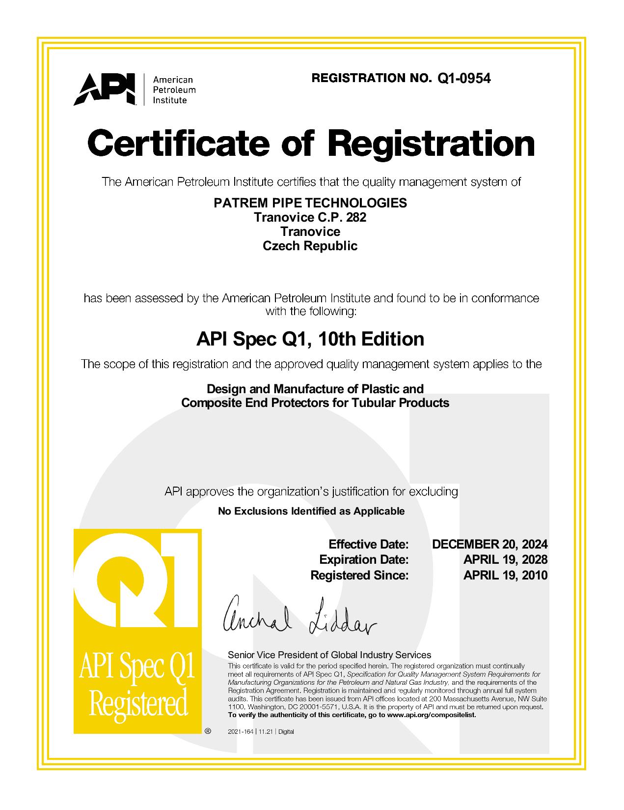API Specification Q1