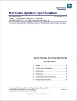 Saudi Aramco Specification